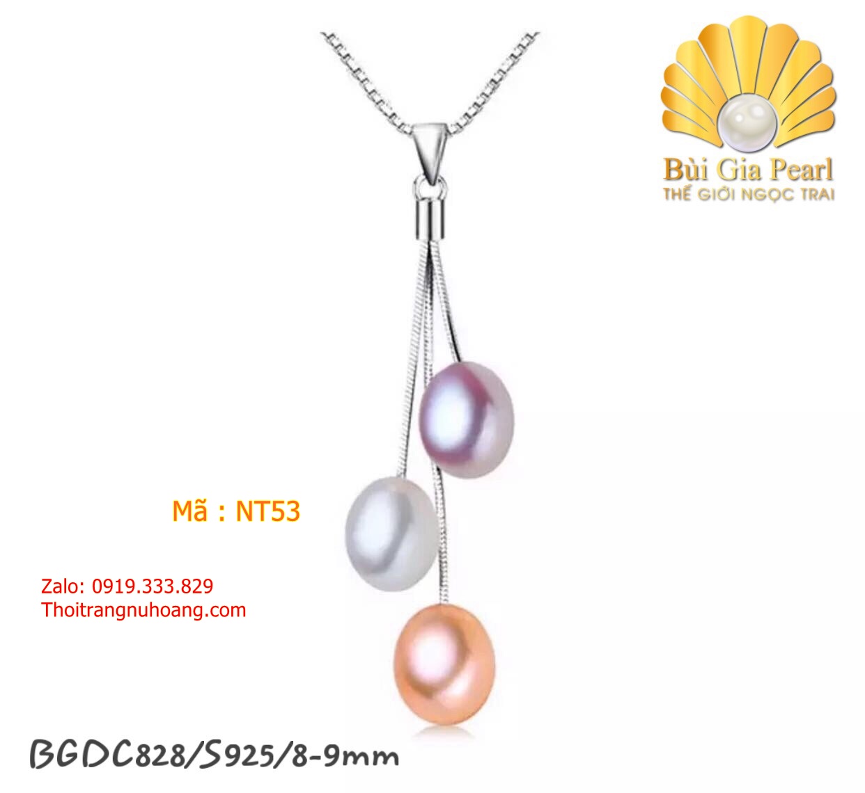 Dây Chuyền Mặt Ngọc Trai Nữ Tính NT53